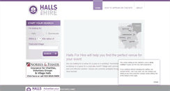 Desktop Screenshot of hallsforhire.org.uk